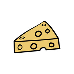 cheese on white background