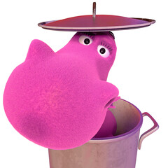 dinosaur cartoon is a crazy chef close up