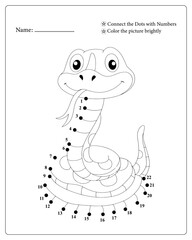 Cute Animals Dot To Dot Pages for Kids, Black and White,