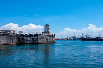 the port and fortress in Veracruz