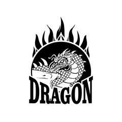 dragon vector art logo best design