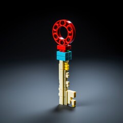Obraz premium key in modern style 