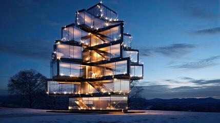 Unique modern architects take on a Christmas tree