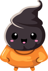 Pumpkin Ghost Halloween cartoon 