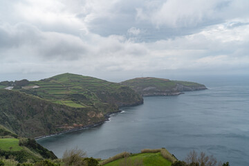 Impressive nature and landscape of the Sao Miguel Island in the Azores. 