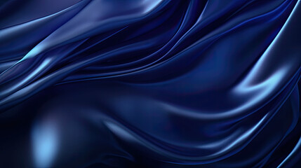 navy blue silk satin, Color gradient, Abstract background, Drapery, curtain, Folds, Shiny fabric, Glow glitter neon electric light metallic, Line stripe