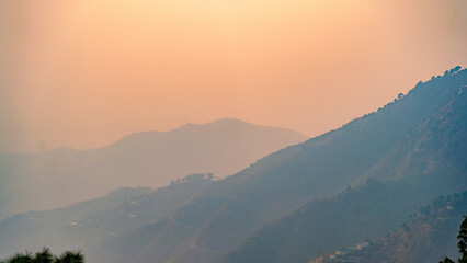 Scenic landscape of Kasauli, Himachal Pradesh, India