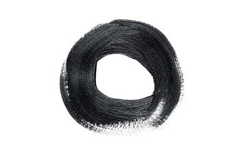 Black acrylic paint, ink brush stroke, brush, line, art. Clean artistic design stripe elements....