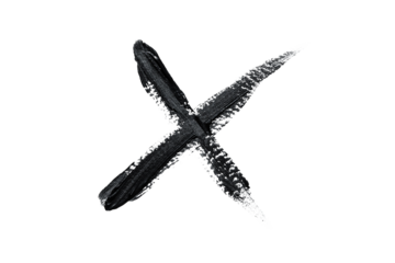 Black acrylic paint, ink brush stroke, brush, line, art. Clean artistic design stripe elements. Isolated Hand Drawn PNG Texture. Transparent background.