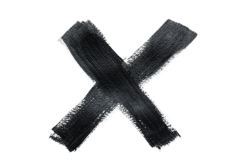 Black acrylic paint, ink brush stroke, brush, line, art. Clean artistic design stripe elements. Isolated Hand Drawn PNG Texture. Transparent background.