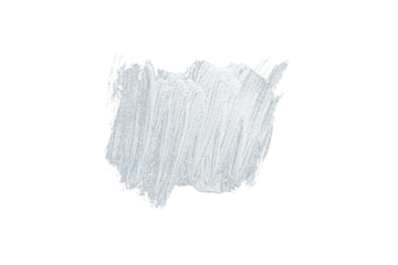White acrylic paint, ink brush stroke, brush, line, art. Clean artistic design stripe elements. Isolated Hand Drawn PNG Texture. Transparent background.