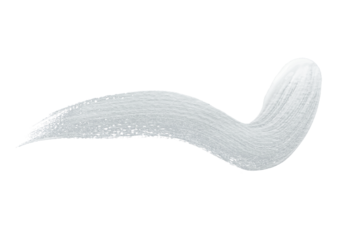 White acrylic paint, ink brush stroke, brush, line, art. Clean artistic design stripe elements. Isolated Hand Drawn PNG Texture. Transparent background.