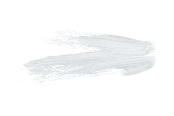 White acrylic paint, ink brush stroke, brush, line, art. Clean artistic design stripe elements. Isolated Hand Drawn PNG Texture. Transparent background.