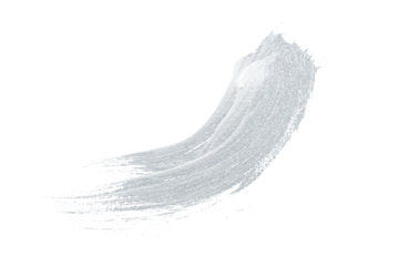 White acrylic paint, ink brush stroke, brush, line, art. Clean artistic design stripe elements. Isolated Hand Drawn PNG Texture. Transparent background.