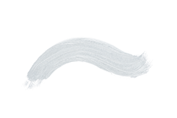 White acrylic paint, ink brush stroke, brush, line, art. Clean artistic design stripe elements. Isolated Hand Drawn PNG Texture. Transparent background.