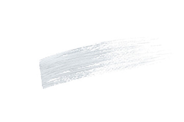 White acrylic paint, ink brush stroke, brush, line, art. Clean artistic design stripe elements. Isolated Hand Drawn PNG Texture. Transparent background.