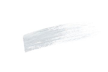 White acrylic paint, ink brush stroke, brush, line, art. Clean artistic design stripe elements. Isolated Hand Drawn PNG Texture. Transparent background.