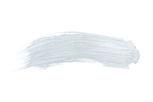 White acrylic paint, ink brush stroke, brush, line, art. Clean artistic design stripe elements. Isolated Hand Drawn PNG Texture. Transparent background.