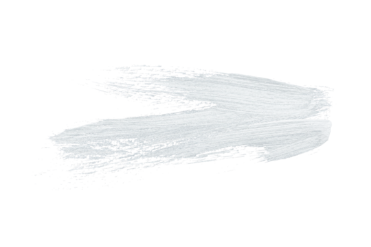 White acrylic paint, ink brush stroke, brush, line, art. Clean artistic design stripe elements. Isolated Hand Drawn PNG Texture. Transparent background.