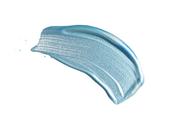 Green gradient acrylic paint, ink brush stroke, brush, line, art. Clean artistic design stripe elements. Isolated Hand Drawn PNG Texture. Transparent background.