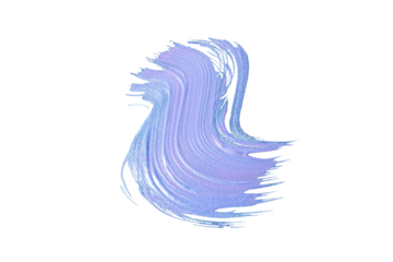 Blue and violet gradient acrylic paint, ink brush stroke, brush, line, art. Clean artistic design stripe elements. Isolated Hand Drawn PNG Texture. Transparent background.