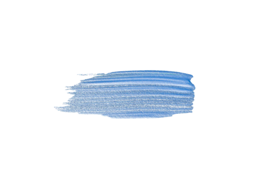 Blue and violet gradient acrylic paint, ink brush stroke, brush, line, art. Clean artistic design stripe elements. Isolated Hand Drawn PNG Texture. Transparent background.
