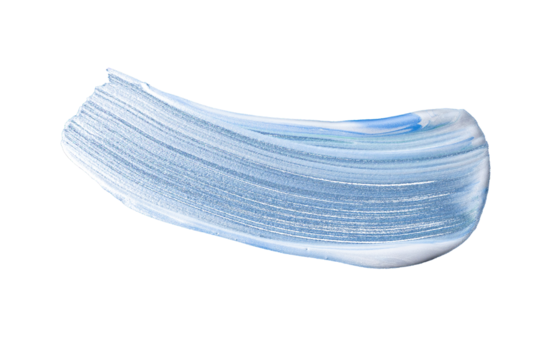 Blue and violet gradient acrylic paint, ink brush stroke, brush, line, art. Clean artistic design stripe elements. Isolated Hand Drawn PNG Texture. Transparent background.
