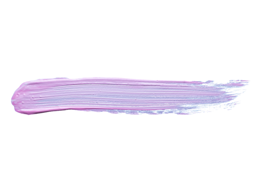 Pink gradient acrylic paint, ink brush stroke, brush, line, art. Clean artistic design stripe elements. Isolated Hand Drawn PNG Texture. Transparent background.