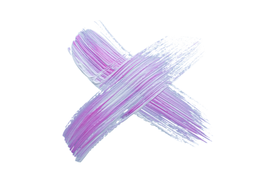 Pink gradient acrylic paint, ink brush stroke, brush, line, art. Clean artistic design stripe elements. Isolated Hand Drawn PNG Texture. Transparent background.