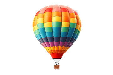 Obraz premium Hot Air Balloon Isolated on Transparent Background. AI