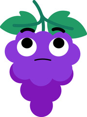 Grape Face Looking Up