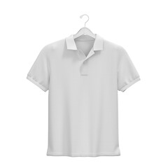 Men polo shirt hanger white