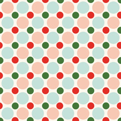 Colored circle seamless pattern.Geometric background.