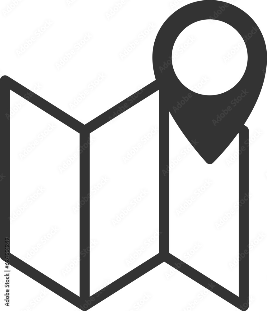 Poster map icons. marker pointer. pin location vector icon. gps navigation symbol.