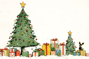 christmas painting made by children design