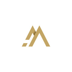 Letter M logo vector with creative concept design idea