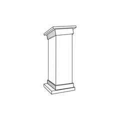 Podium illustration vector Design Template, suitable for your company