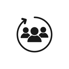 Communication, connection people, customer support, teamwork icon
