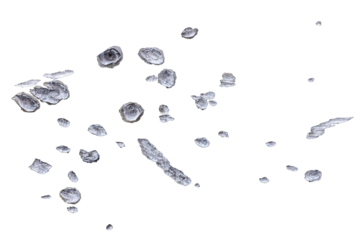 Bullet Hole on Metal Surface. Overlay Effect