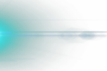 Isolated Anamorphic Lens Flare Overlay
