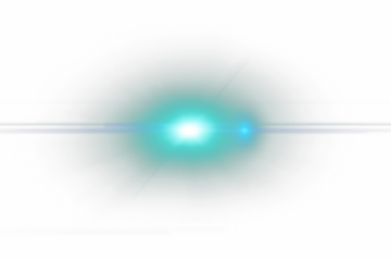 Isolated Anamorphic Lens Flare Overlay