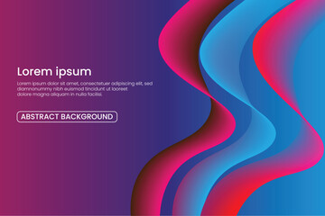Abstract landing page modern stylish shapes background waves colorful gradient curved 