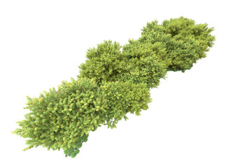 Obraz premium Landscape isolated on transparent background. 3d rendering - illustration