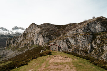 Cabin on top of  the mountains