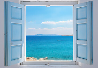 Obraz na płótnie Canvas Aussicht in Santorini