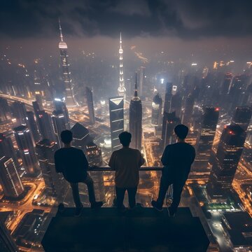Shanghai Nights: A Breathtaking Skyline from Above.