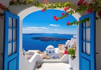 Foto op Canvas Aussicht in Santorini © Fatih