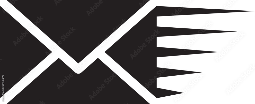 Poster mail icon vector sign. letter envelope symbol. message send to address illustration.
