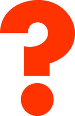 Large question mark. Searching for answer. Vector illustration.