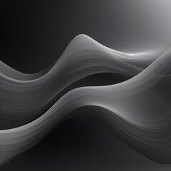 Silvery waves on a dark backdrop create a luminous abstract pattern